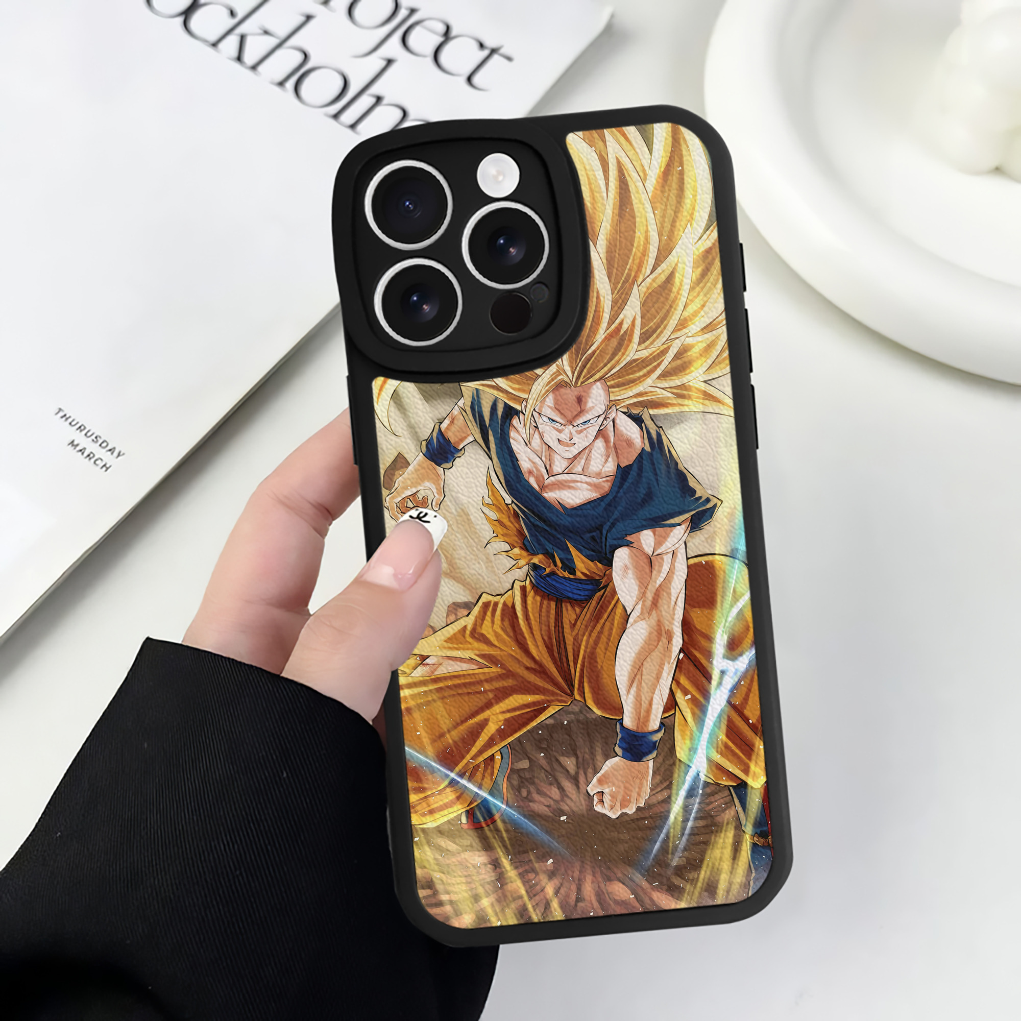 （画像用） ドラゴンボール DRAGON BALL 【iPhone 16シリーズ対応】シリコンスマホケース（レザー調） 材質：シリコン